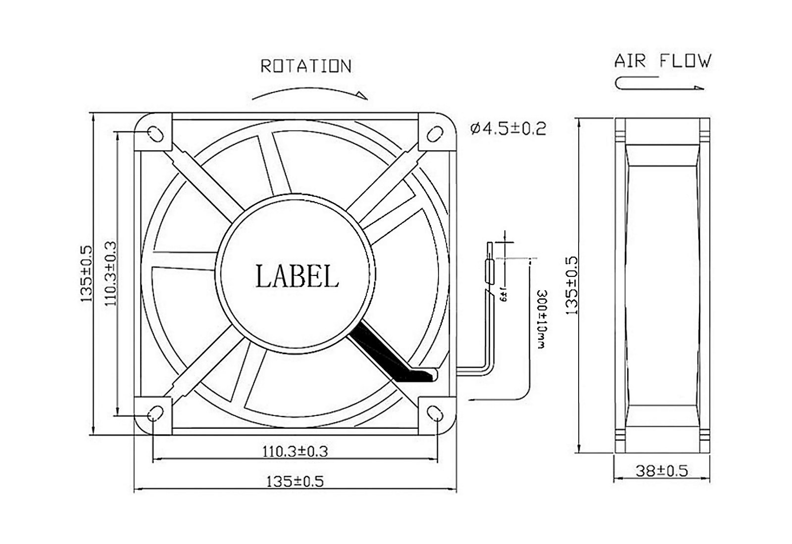 MF13538 Dimensions