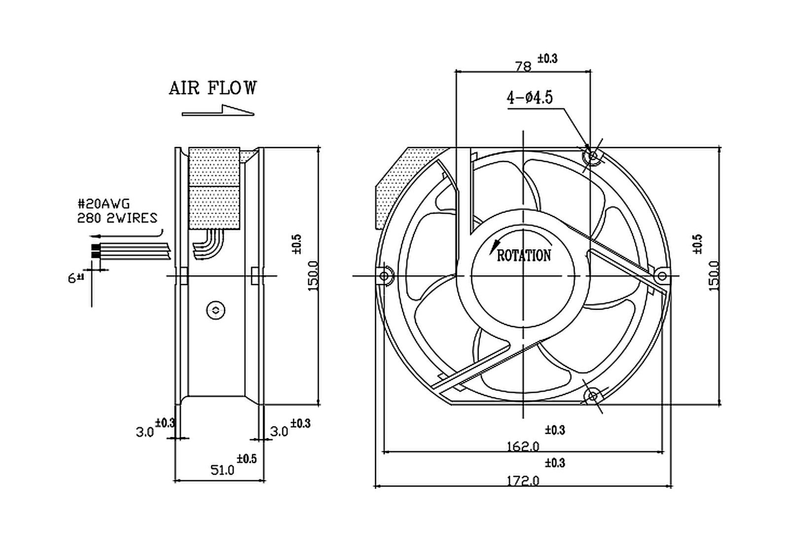 MFC17251 Dimensions