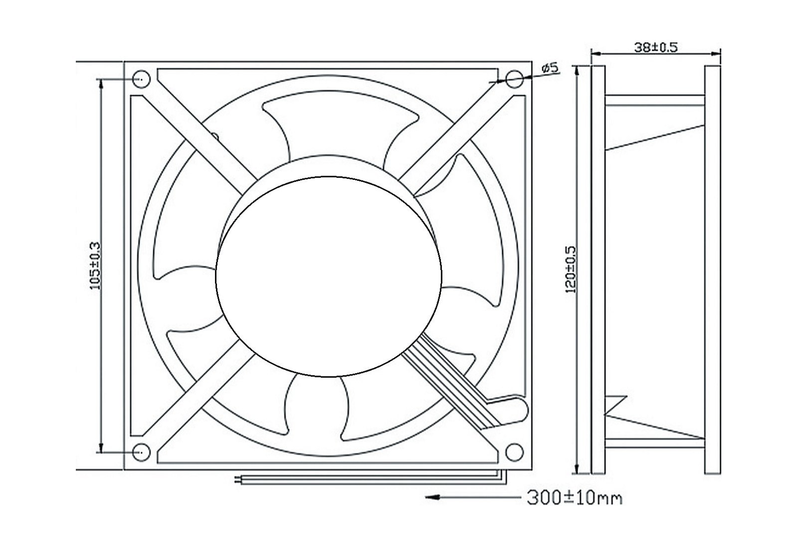 MFE12038B Dimensions