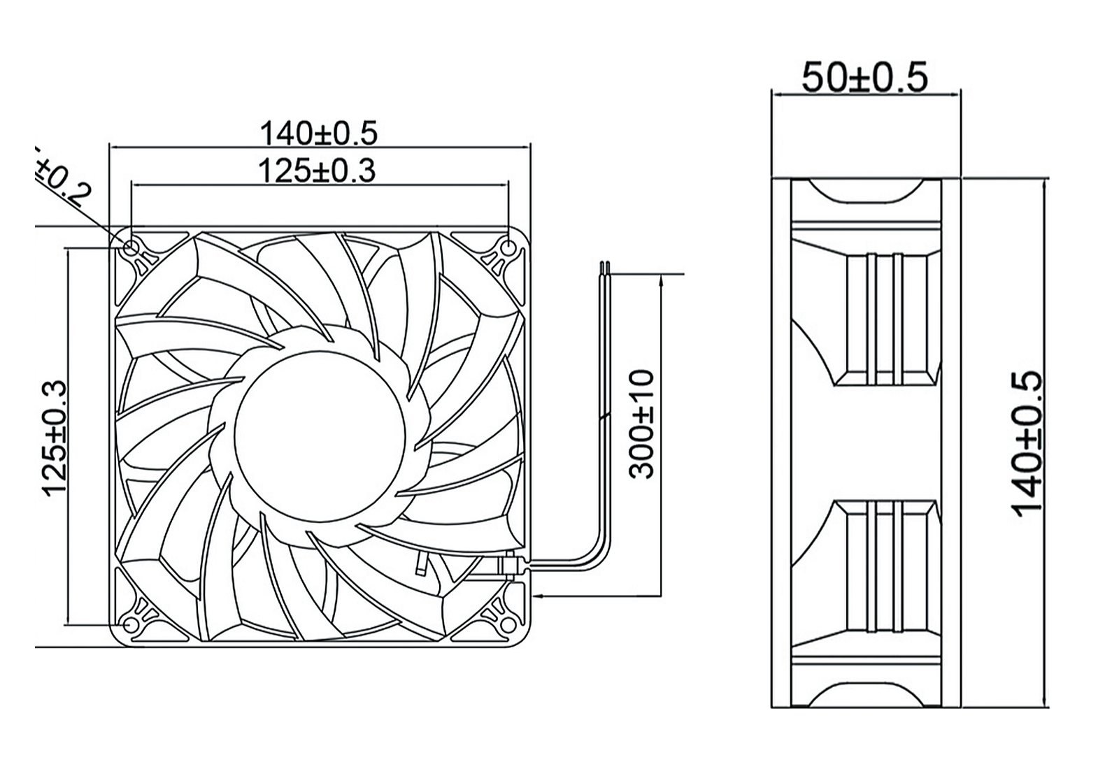 MFE14050 Dimensions