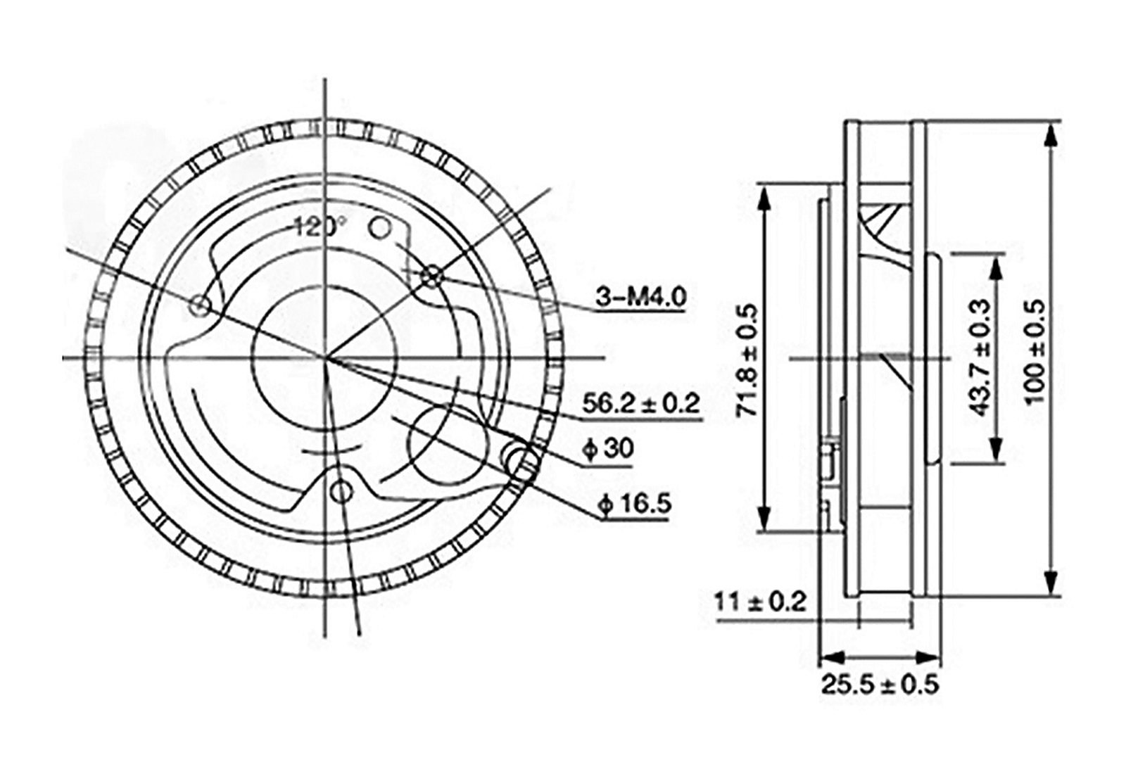 MFL9025 Dimensions