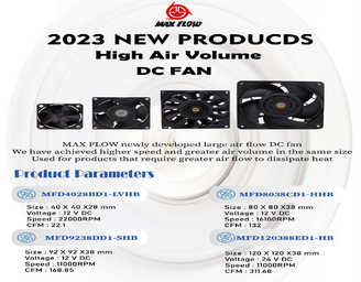 2023 New Product High Speed Large Air Volume DC FAN